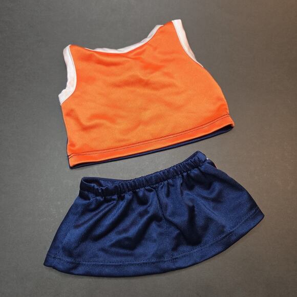 Build A Bear NFL Denver Broncos Football Cheerleader Outfit Top Skirt Only - Picture 3 of 6